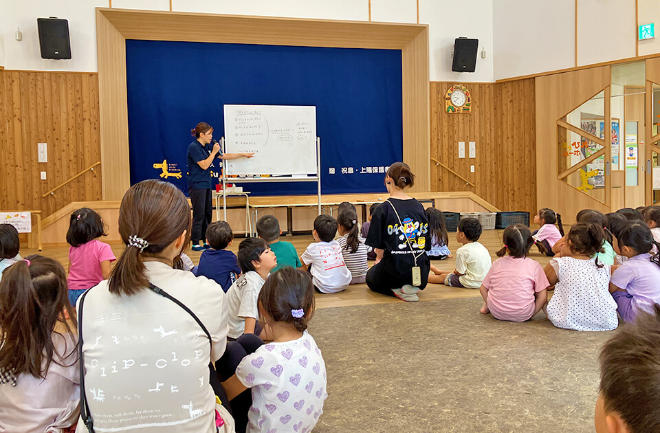 2025年10月 SuruSuスルス上陽こども園 文化祭に向けての話し合いの様子