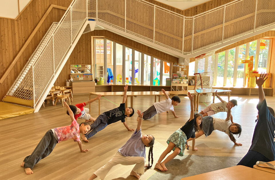 2025年10月 SuruSuスルス上陽こども園 組体操チームの様子