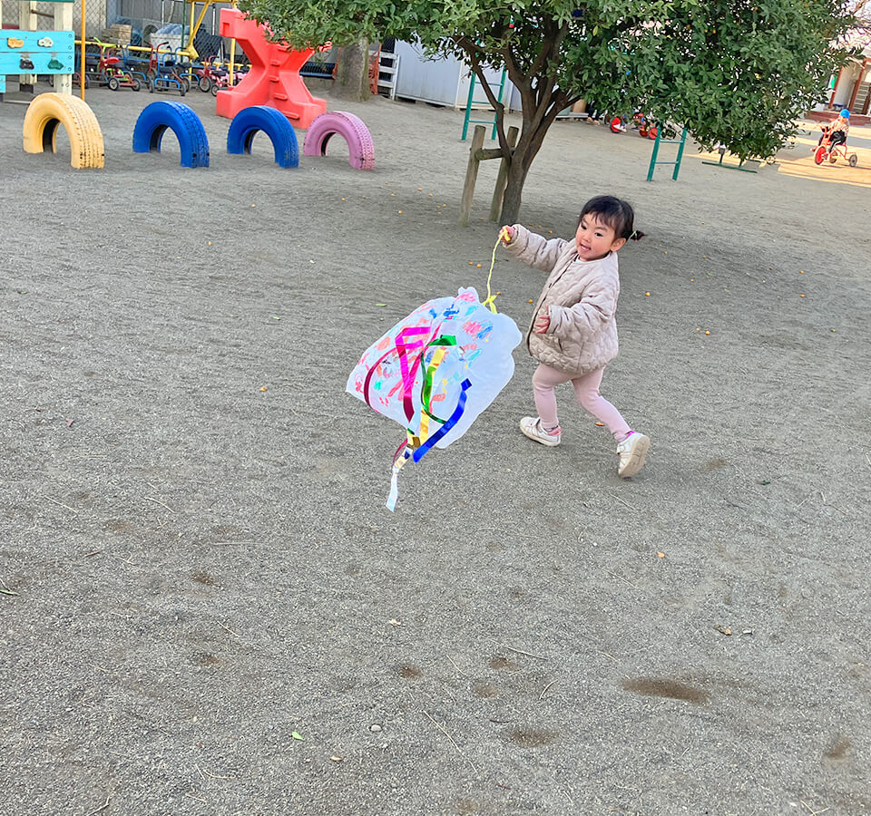 2026年1月 SuruSu上陽こども園 お正月遊びの様子