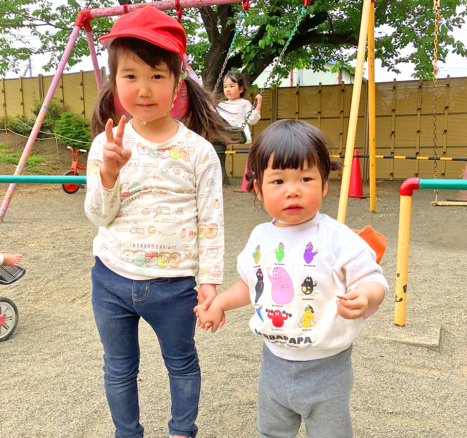 2026年4月 SuruSu上陽こども園 子ども同士の交流の様子