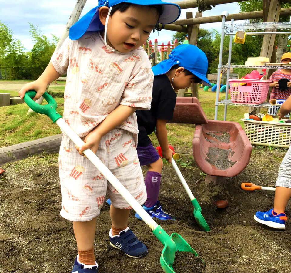 2023年9月 SuruSu祝昌こども園 戸外遊びの様子