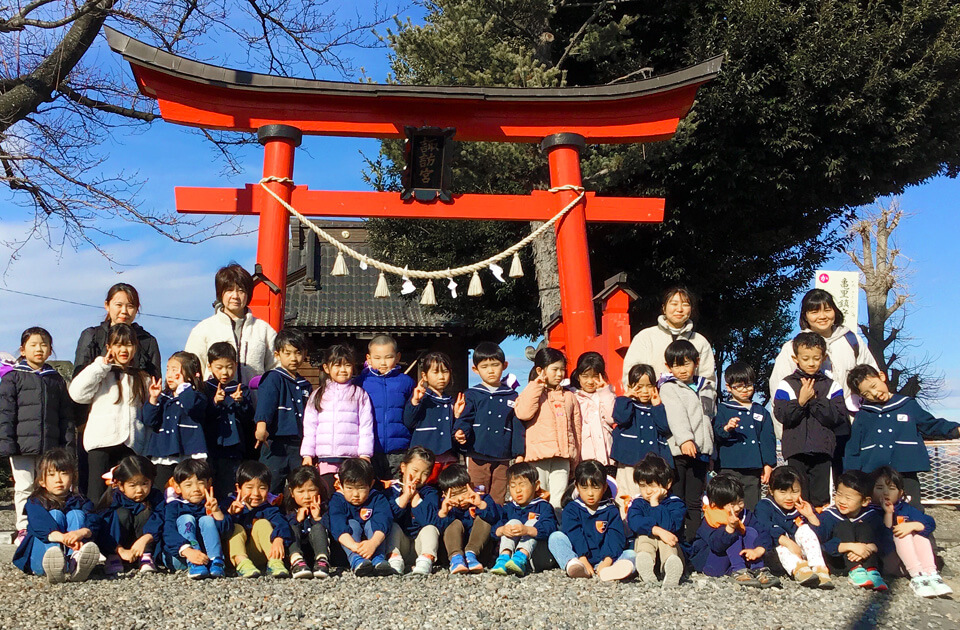 2024年1月 SuruSu祝昌こども園 初詣の様子