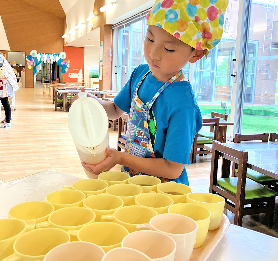 2025年6月 SuruSu祝昌こども園 給食準備の様子