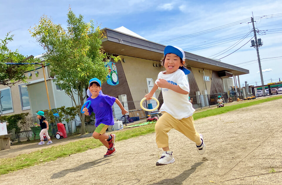 2025年9月 SuruSu祝昌こども園 わなげの様子