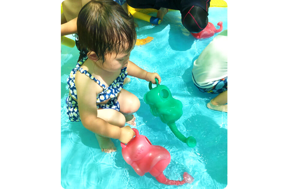 2021年8月 祝昌第二保育園プール遊び・湯水遊びの様子