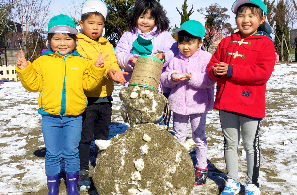 2022年2月 祝昌第二保育園 雪遊びの様子